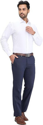 PS Veesha Regular Fit Men Blue Trousers