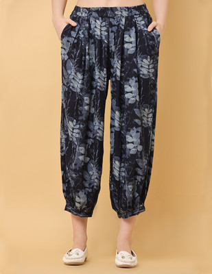 Black & Blah Blah Loose Fit Women Blue Trousers