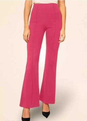 CitySquad Regular Fit Women Pink Trousers