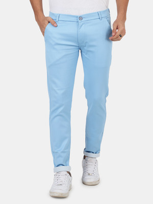 Mentoos Regular Fit Men Light Blue Trousers