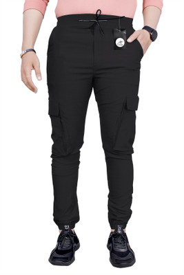SENGROW Regular Fit Men Black Trousers