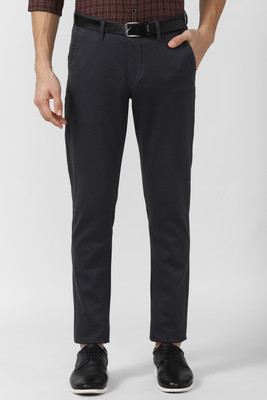 VAN HEUSEN Slim Fit Men Grey Trousers