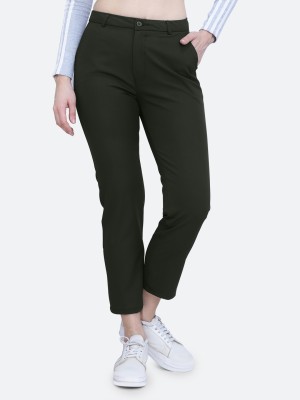 FCK-3 Regular Fit Women Dark Green Trousers