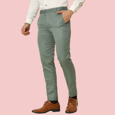 ZEPPI Regular Fit Men Light Green Trousers