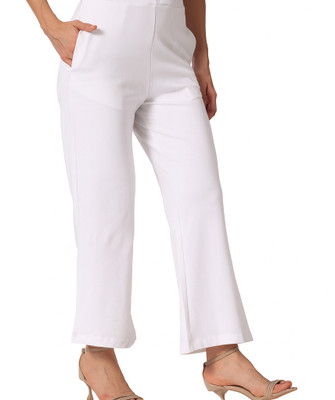 Epivu Flared Women White Trousers