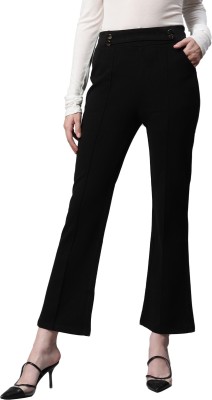 GLOBAL REPUBLIC Relaxed Women Black Trousers