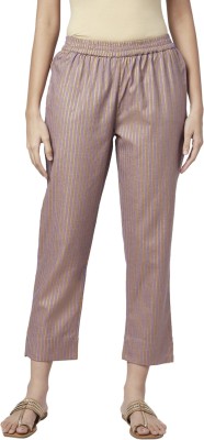 Rangmanch by Pantaloons Regular Fit Women Purple Trousers