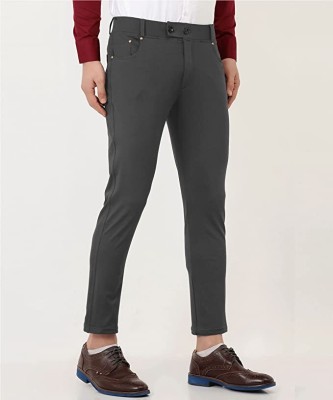 WOMEN MODE Regular Fit Men Grey Trousers