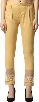 ALIZATRADERS Regular Fit Women Beige Trousers