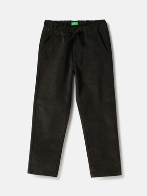 United Colors of Benetton Regular Fit Boys Black Trousers