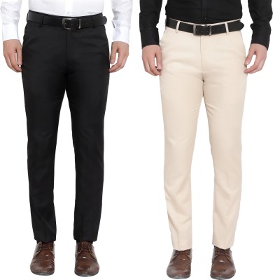 Sucheh Gwalior Regular Fit Men Black Trousers