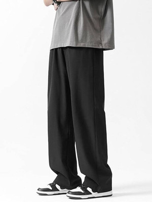WEVOK WEAR Relaxed Men Grey Trousers