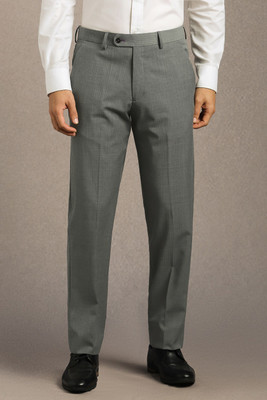 LOUIS PHILIPPE Slim Fit Men Grey Trousers