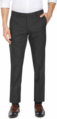 ARROW Smart Flex Regular Fit Men Black Trousers