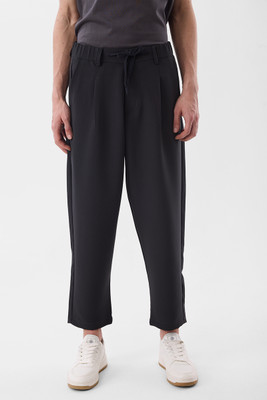 Snitch Relaxed Men Black Trousers