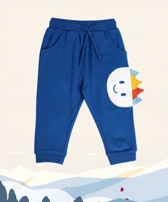 MINI KLUB Track Pant For Baby Boys(Blue, Pack of 1)