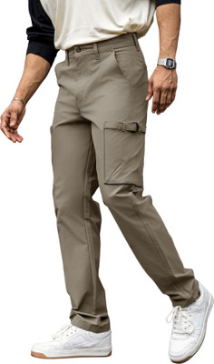 MANIAC Regular Fit Men Grey Trousers