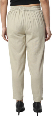 HouseOfCommon Regular Fit Women Beige Trousers