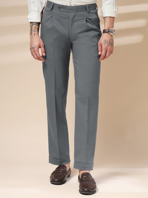 italianvega Regular Fit Men Grey Trousers