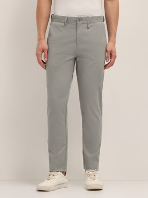 THE BEAR HOUSE Slim Fit Men Grey Trousers
