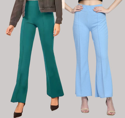 Brainbees Relaxed Women Green, Light Blue Trousers