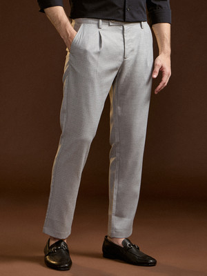 THE BEAR HOUSE Regular Fit Men Grey Trousers