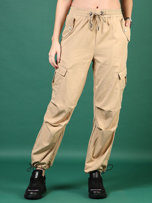 V-MART Regular Fit Women Beige Trousers