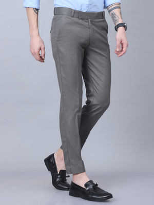 METRONAUT Regular Fit Men Grey Trousers