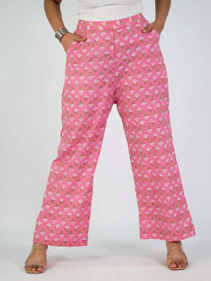 LetsDressUp Relaxed Women Pink Trousers