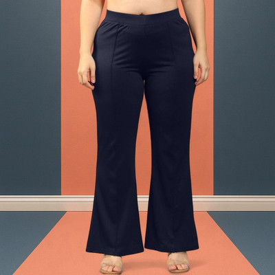 Anitafashion Loose Fit Women Dark Blue Trousers