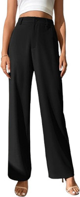 KARIMA INETERNATIONAL Regular Fit Women Black Trousers