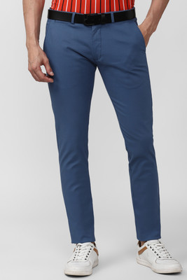 PETER ENGLAND Regular Fit Men Blue Trousers