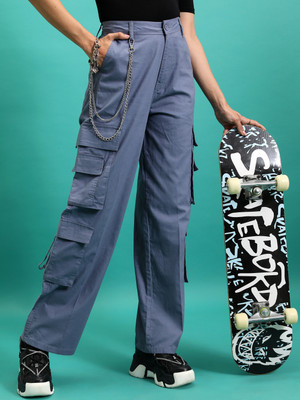 Tokyo Talkies Regular Fit Women Blue Trousers