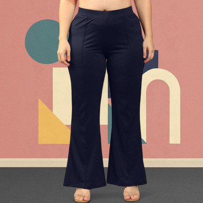nitafashion Loose Fit Women Dark Blue Trousers