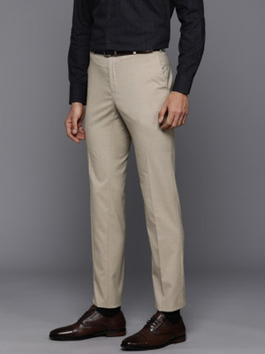 Raymond Slim Fit Men Beige Trousers