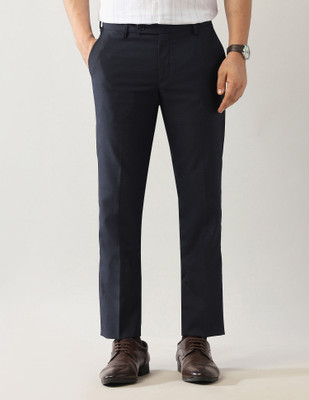 ARROW Regular Fit Men Blue Trousers