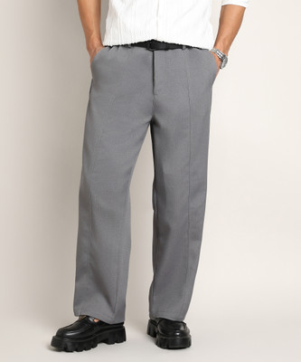 CAMPUS SUTRA Relaxed Men Grey Trousers