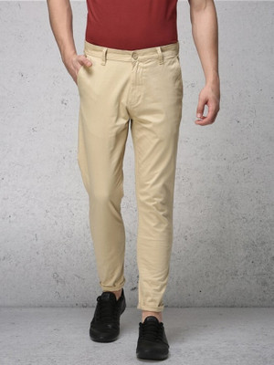 Tanip Slim Fit Men Khaki Trousers
