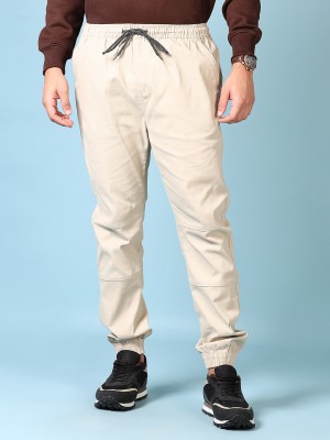 V-MART Regular Fit Men Cream Trousers