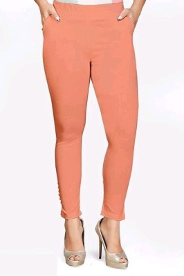 Samar Collection Regular Fit Women Orange Trousers