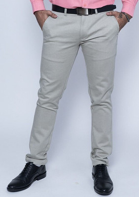 Nanzi Regular Fit Men Grey Trousers