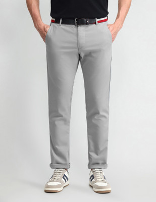 Arrow Sport Slim Fit Men Grey Trousers