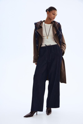 KOTTY Loose Fit Women Blue Trousers