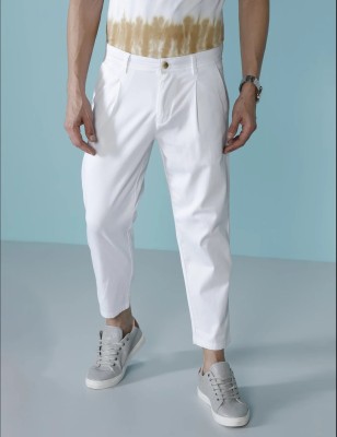 WROGN Regular Fit Men White Trousers