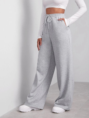 Daphne Maurier Solid Women Grey Track Pants