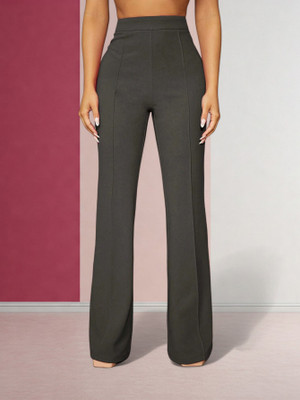 Anitafashion Comfort Fit Women Grey Trousers