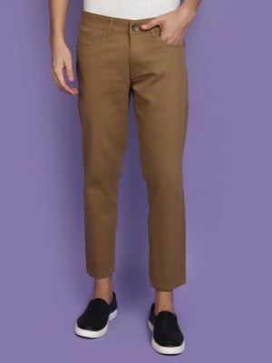 V-MART Regular Fit Men Brown, Brown Trousers