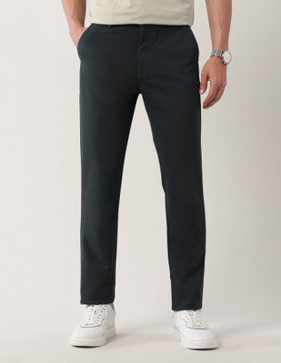 Arrow Sport Slim Fit Men Grey Trousers