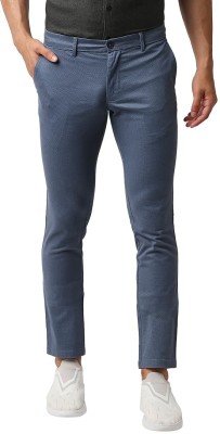 BASICS Slim Fit Men Blue Trousers