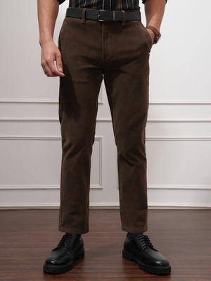 HIGHLANDER Slim Fit Men Brown Trousers